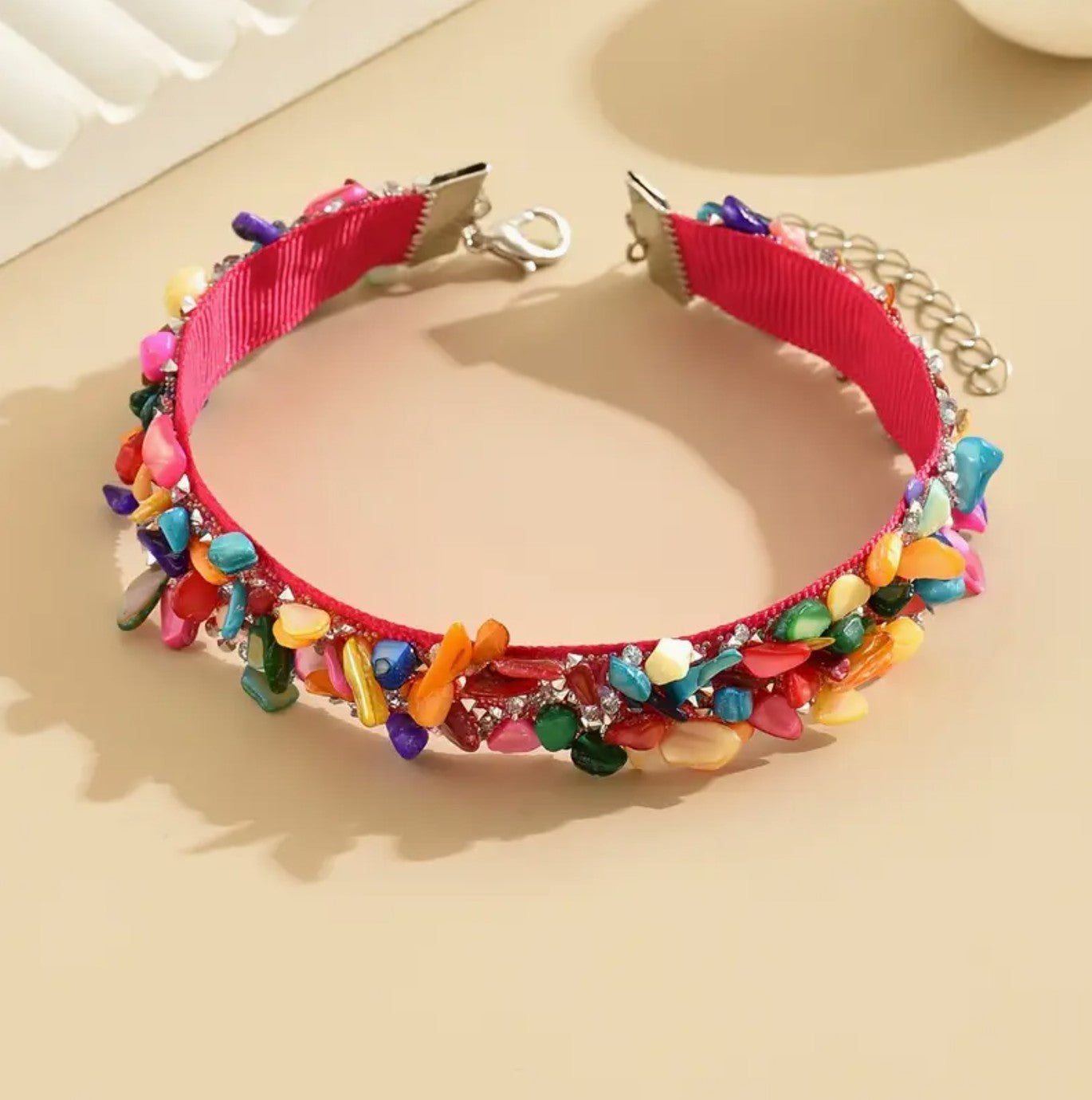 BOHEMIAN PEARL BEADS MULTICOLOR JEWELRY SET