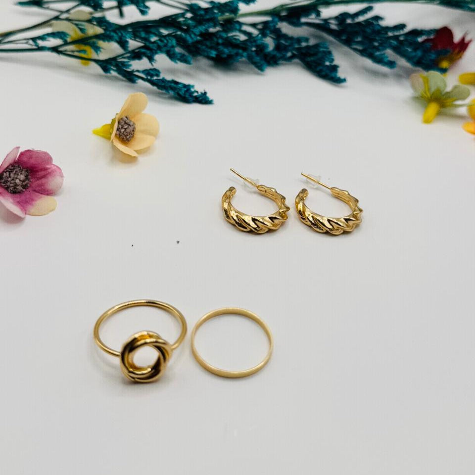 TWISTED FLOWER MIDNIGHT JEWELRY SET FRENCH GIRLS