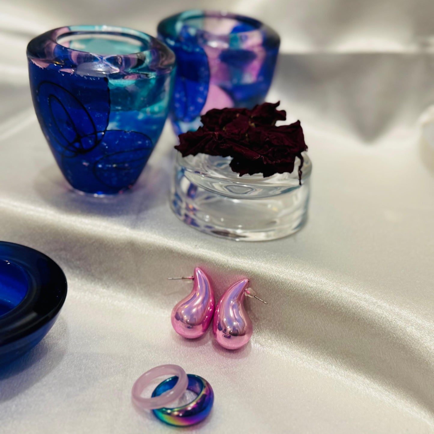 ACRYLIC EAR STUDS - AJES0001