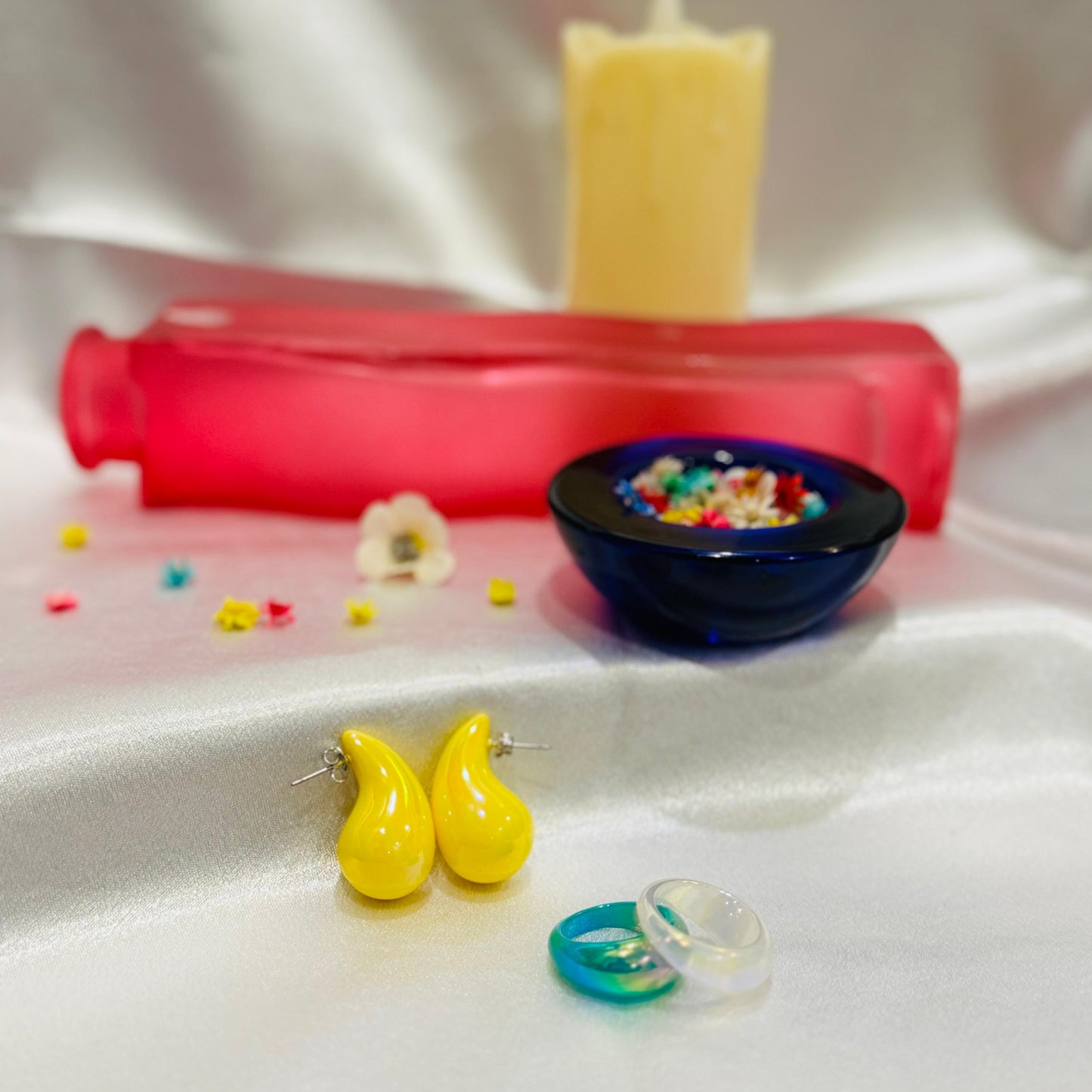 ACRYLIC EAR STUDS - AJES0001
