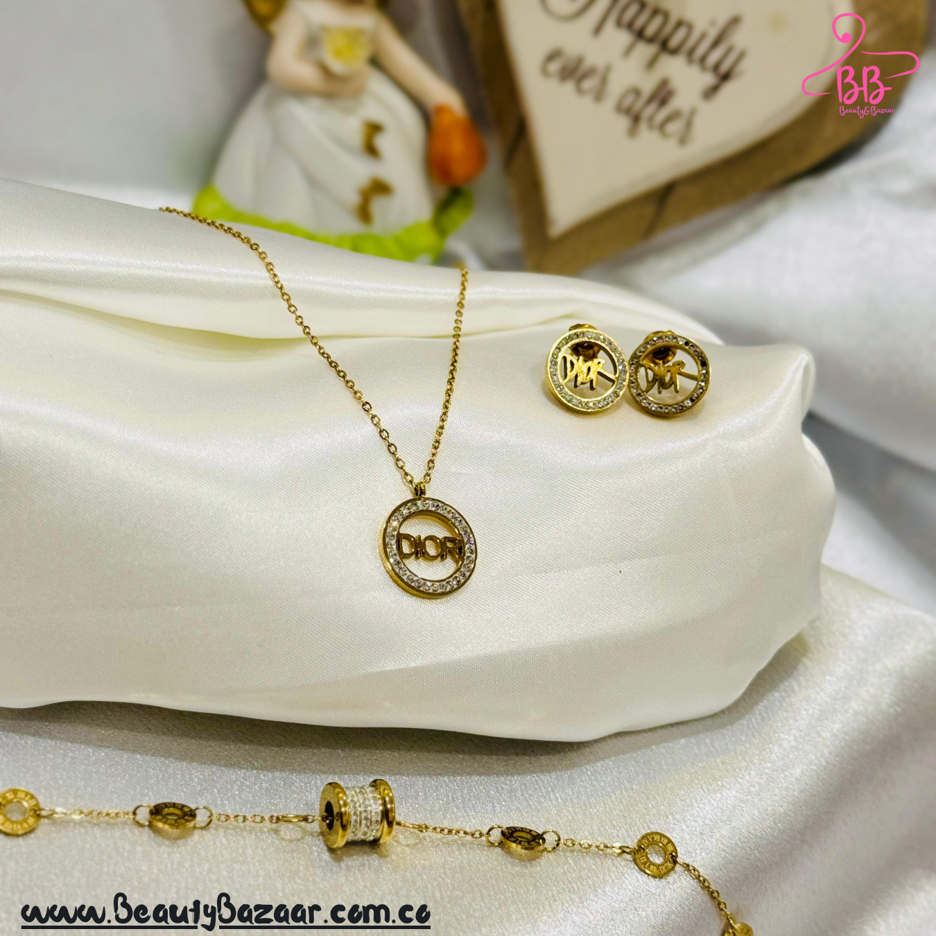 16k Gold Plated Pendant Set - AJP0045