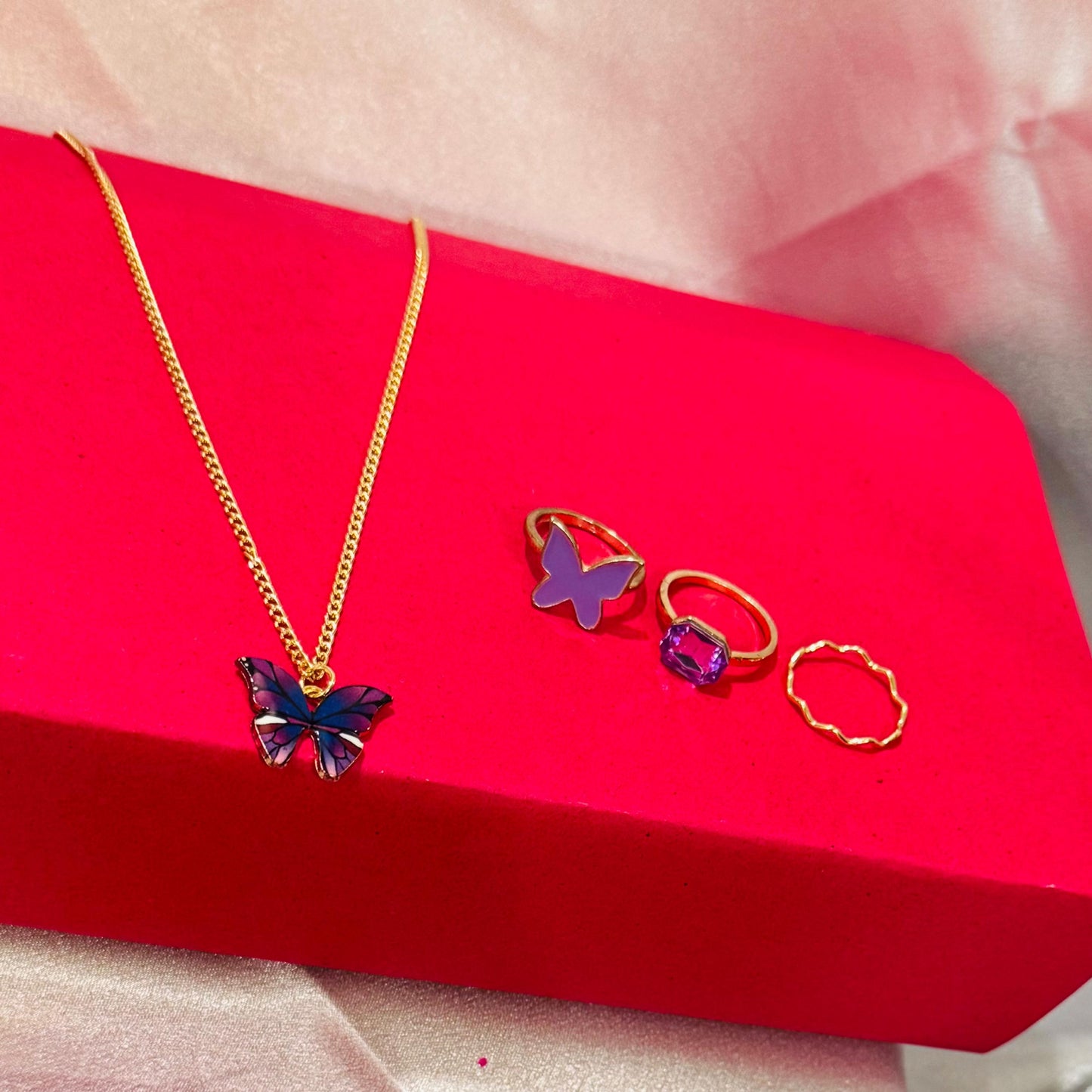 Butterfly Pendant Set - AJP0027