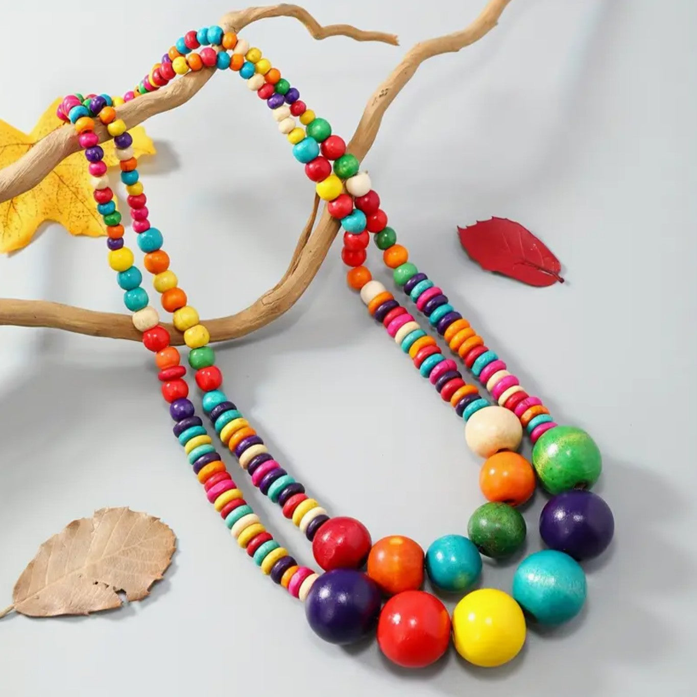 BOHEMIAN PEARL BEADS MULTICOLOR JEWELRY SET