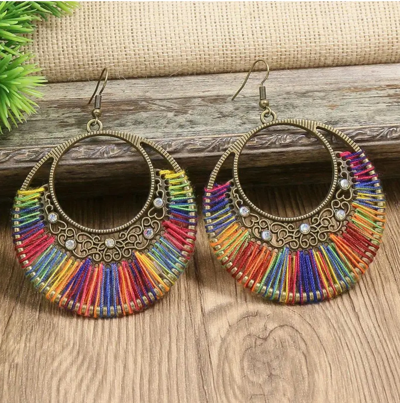 BOHEMIAN PEARL BEADS MULTICOLOR JEWELRY SET