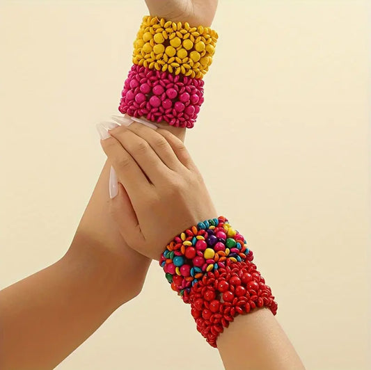BOHEMIAN MULTICOLOR NECKLACE SET - 5 Pcs