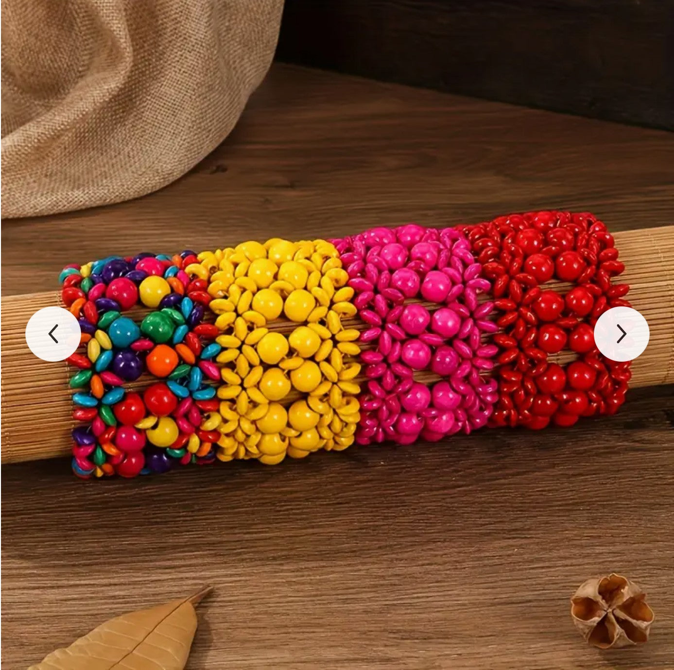 BOHO STYLE COLORFUL NECKLACE SET WITH ANKLET AND BRACELET