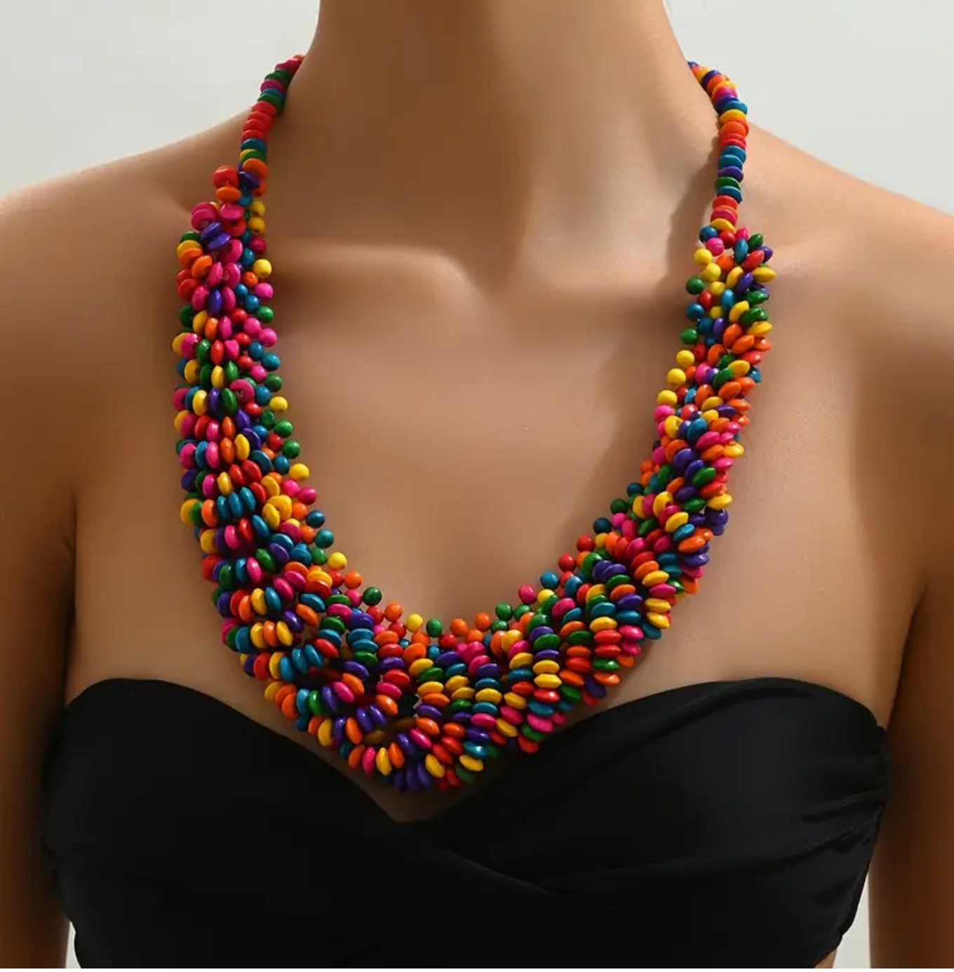 BOHEMIAN MULTICOLOR NECKLACE SET - 5 Pcs