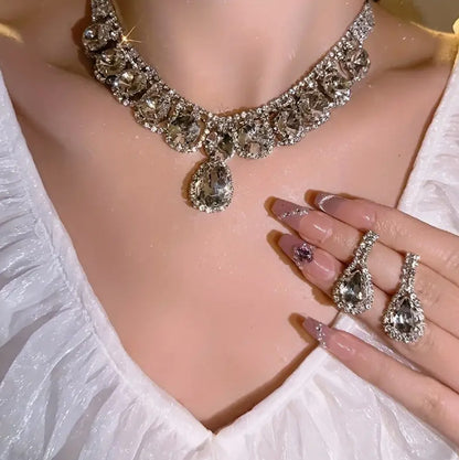Zirconia Necklace Set - AJN0002