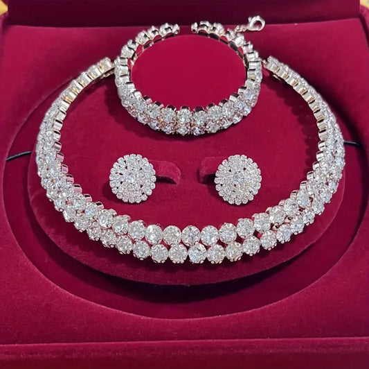SPARKLING LAB DIAMONDS JEWELRY SET
