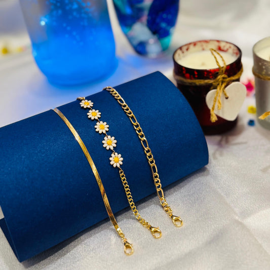 16k Gold Plated Bracelet Set - AJBR0005