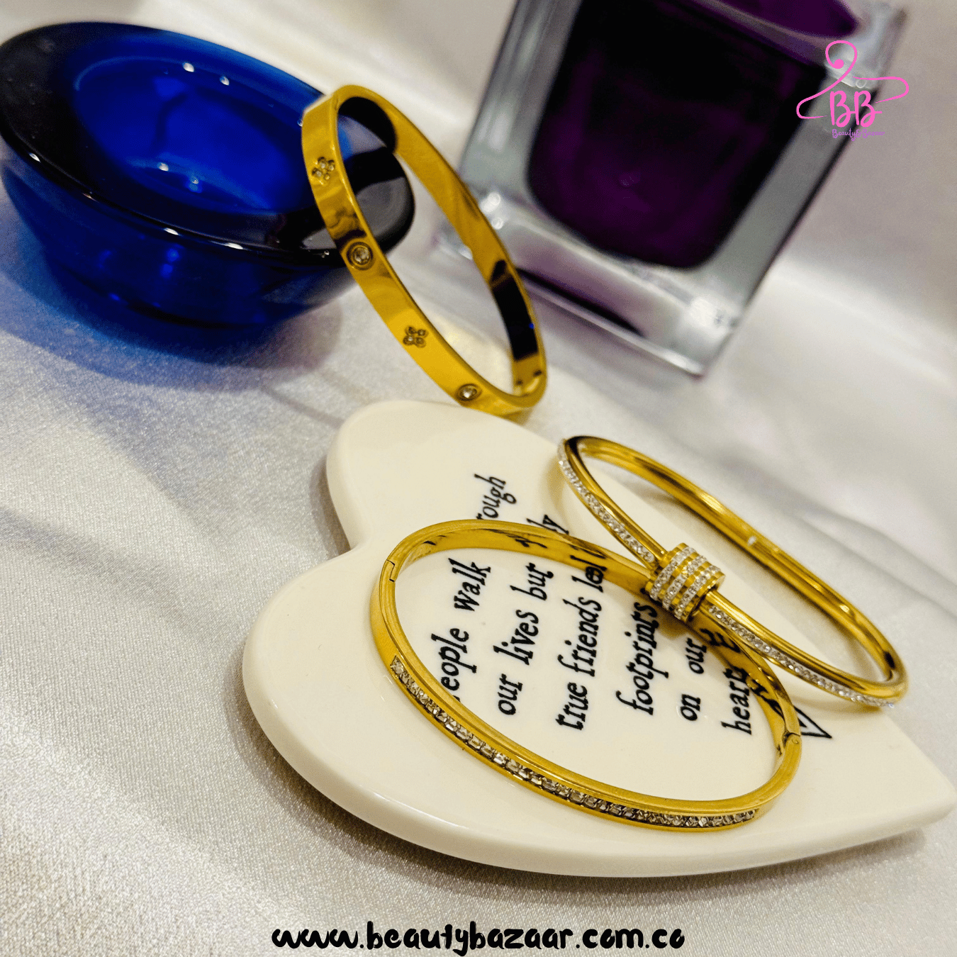 16k Gold Plated Bangle Set - AJBA0011