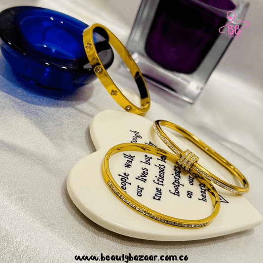 16k Gold Plated Bangle Set - AJBA0011