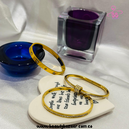 16k Gold Plated Bangle Set - AJBA0011