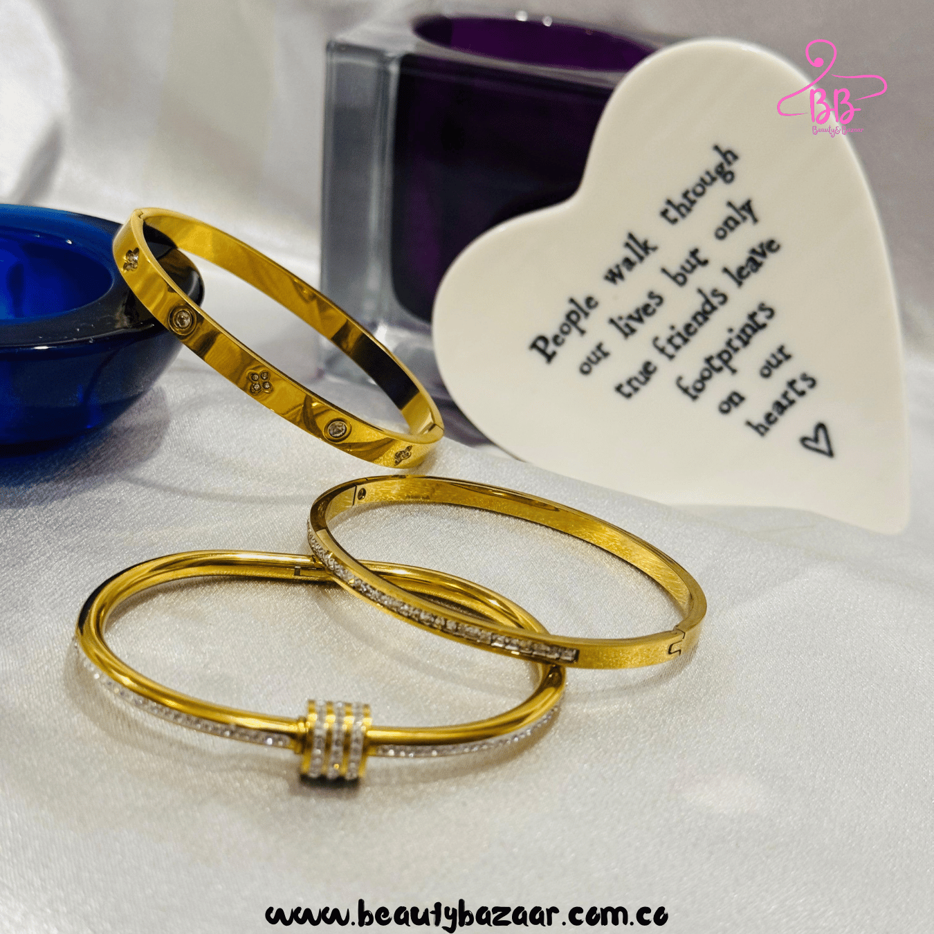 16k Gold Plated Bangle Set - AJBA0011