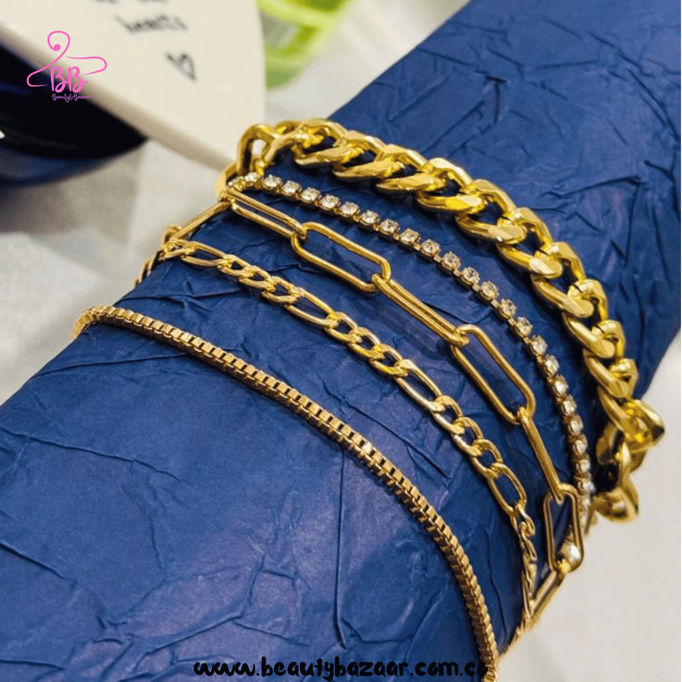16K GOLD PLATED BRACELET SET - AJB0020