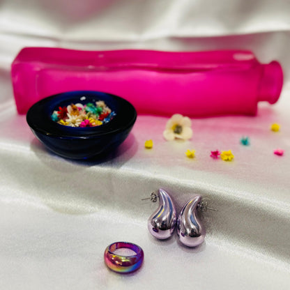 ACRYLIC EAR STUDS - AJES0001