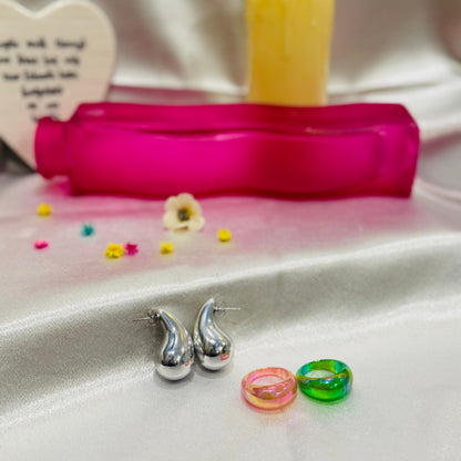 ACRYLIC EAR STUDS - AJES0001
