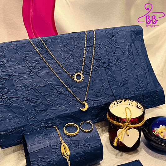 SUN AND MOON PENDANT SET -AJPD0008
