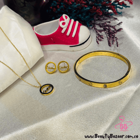 16K GOLD PLATED PENDANT SET - AJPN00011