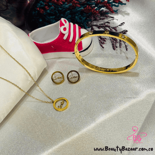 16K GOLD PLATED PENDANT SET - AJPN00011