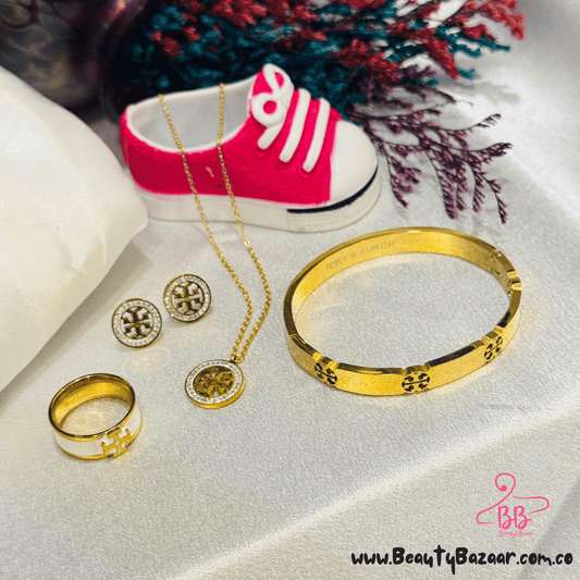16K GOLD PLATED PENDANT SET - AJPN00012