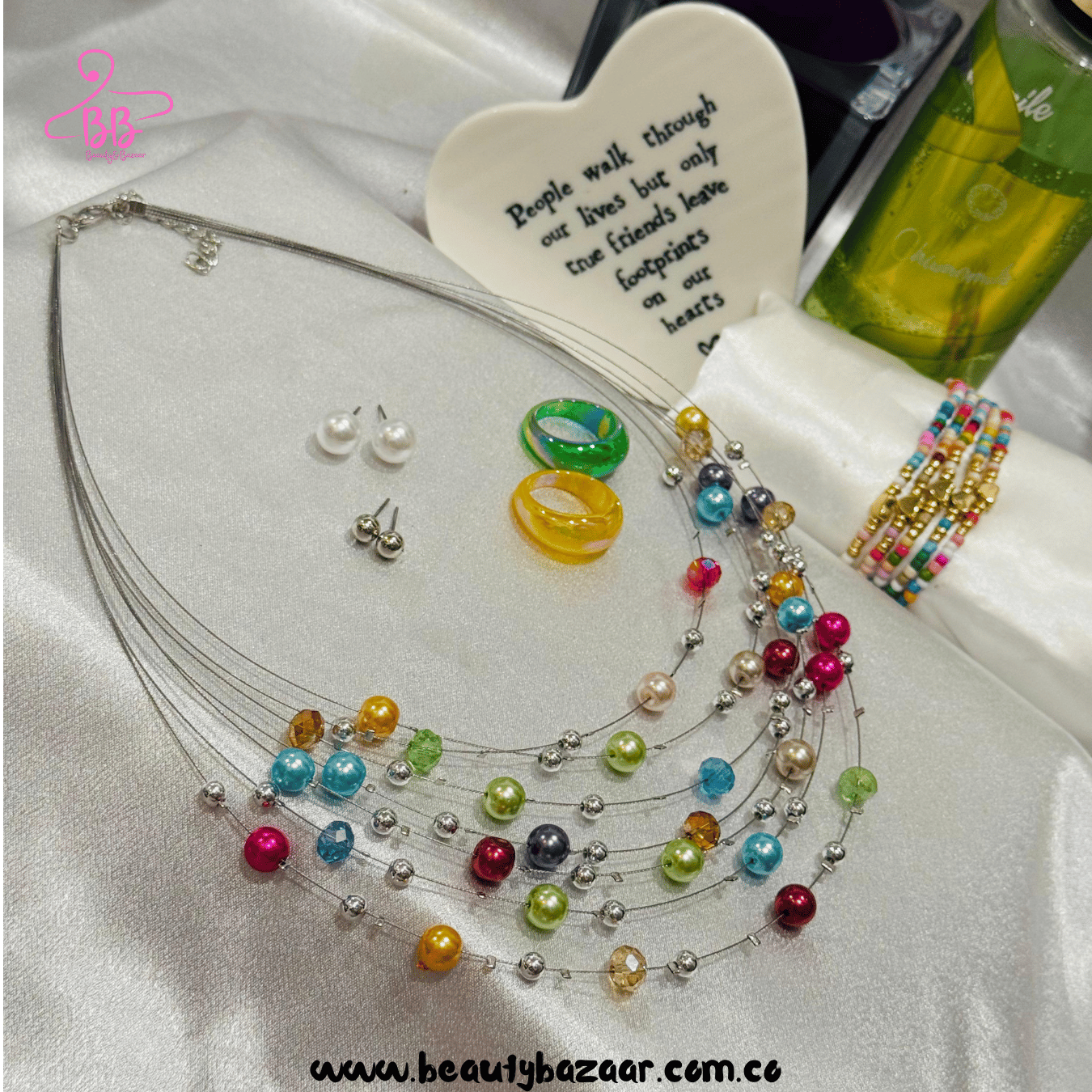 Multi Pearls Urban Necklace Set - AJN0016