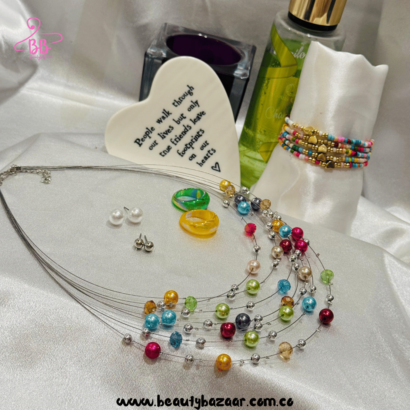 Multi Pearls Urban Necklace Set - AJN0016