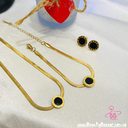 16k Gold Plated Pendant Set - AJP0039