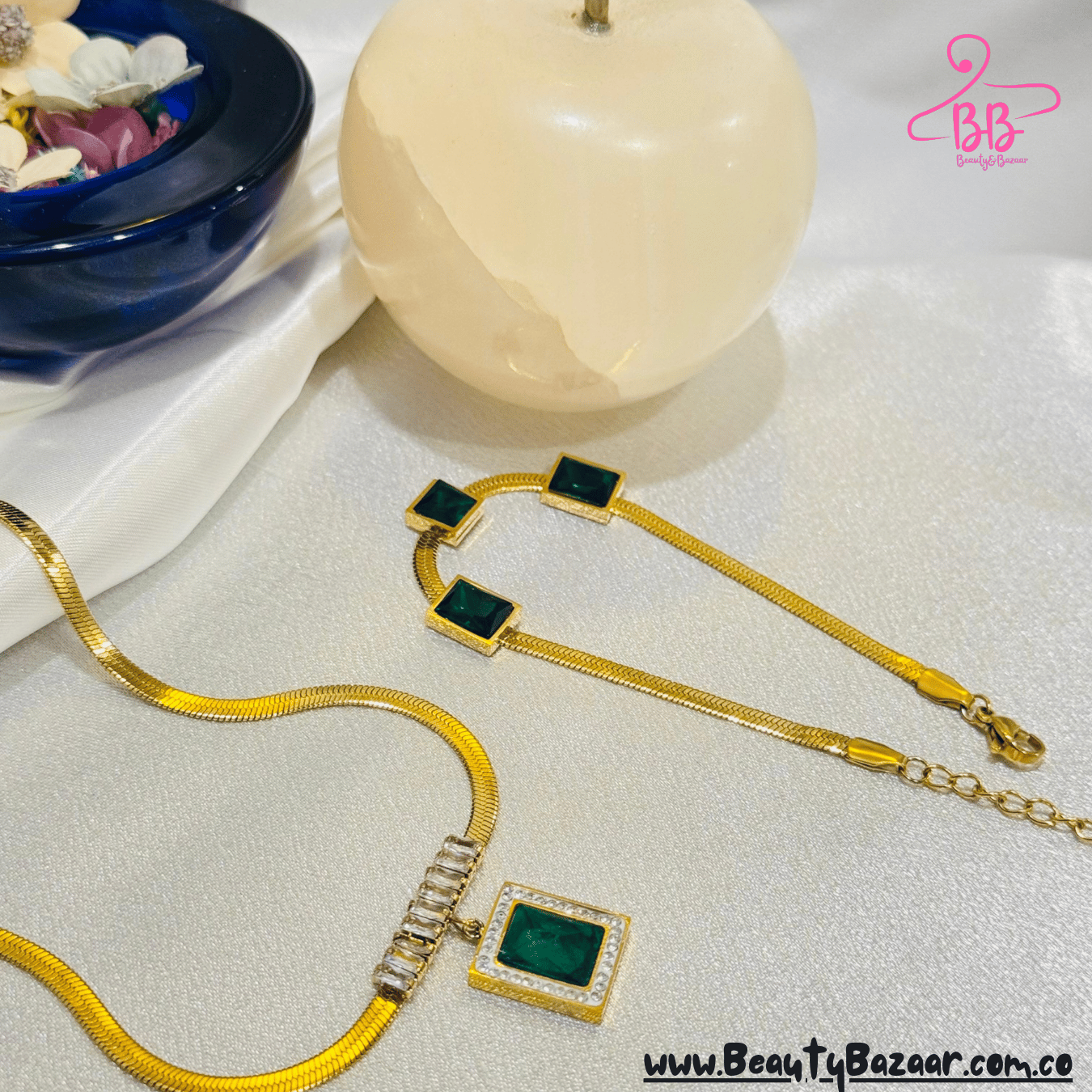 16k Gold Plated Pendant Set - AJP0041
