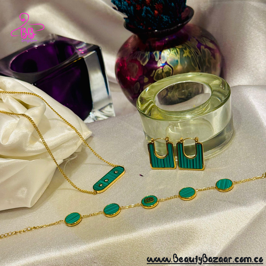16K GOLD PLATED PENDANT SET - AJPN00023