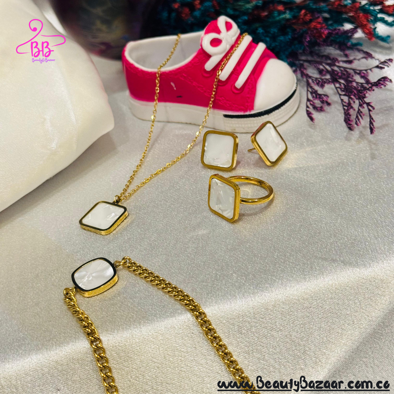 16k Gold Plated Pendant Set - AJP0047