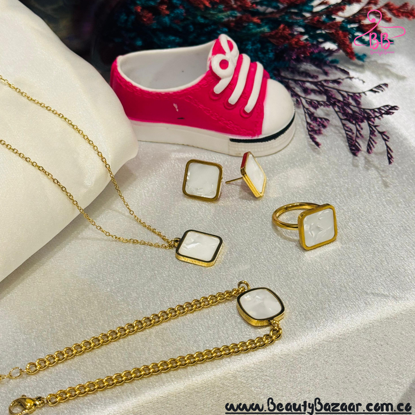 16k Gold Plated Pendant Set - AJP0047