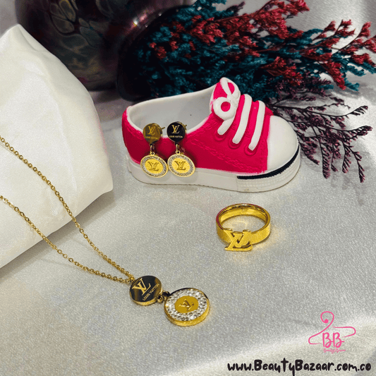 16K GOLD PLATED PENDANT SET - AJPN0009