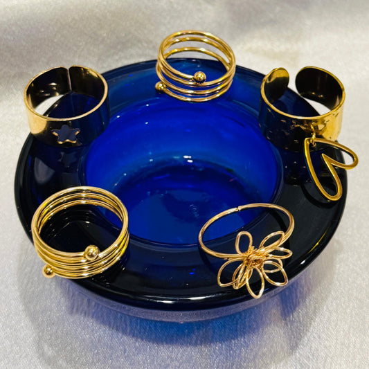 5 PCS MODERN RINGS SET - AJR0001