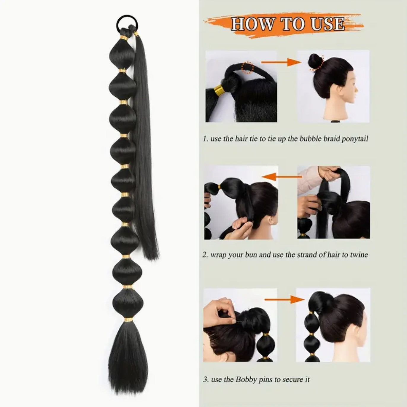 Bubble Ponytail Hair Extension - HA0008