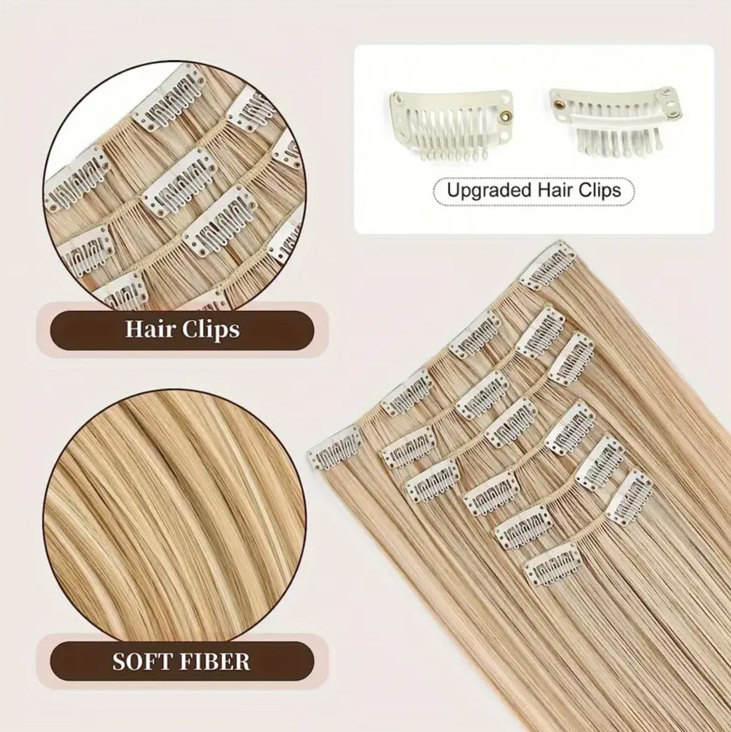 Straight Hair Extension Set - HA0005