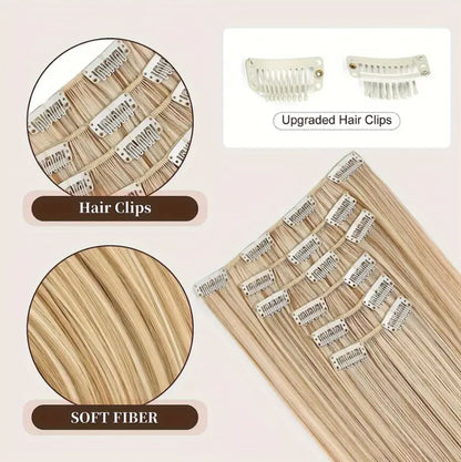 Straight Hair Extension Set - HA0005