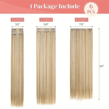 Straight Hair Extension Set - HA0005