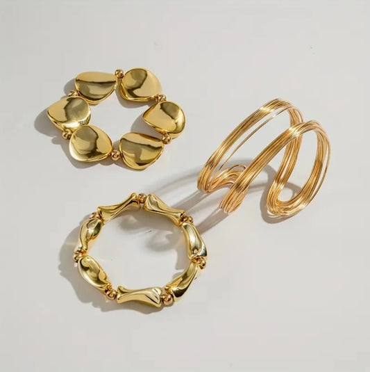 16k Gold Plated Bracelet Set - AJBR0001