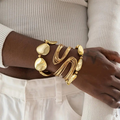 16k Gold Plated Bracelet Set - AJBR0001