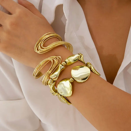 16k Gold Plated Bracelet Set - AJBR0001