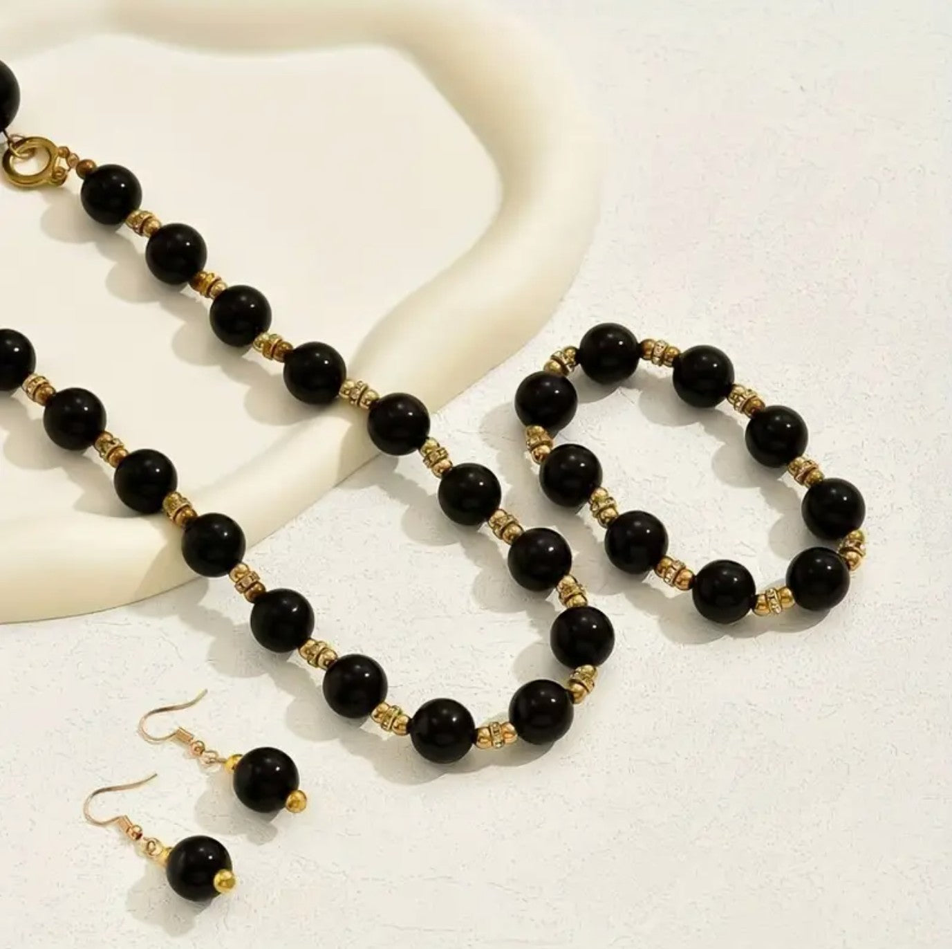 Faux Pearl Necklace Set - AJN0011