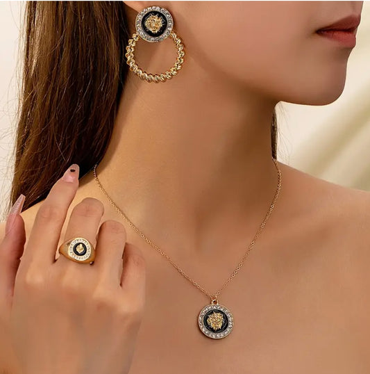 Lionhead Pendant Set - AJP0004
